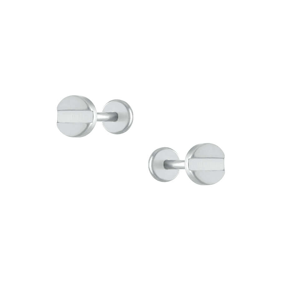 Trendolla Geometric Circle Flat Back Cartilage Earrings