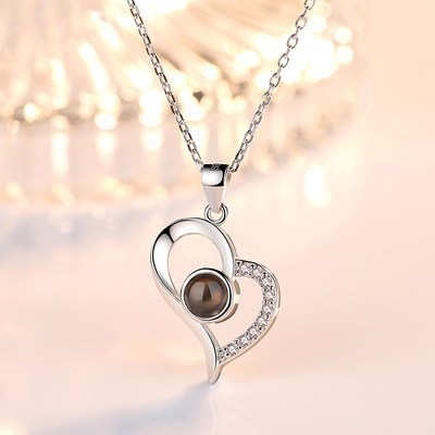 Heart Necklace with Picture Inside