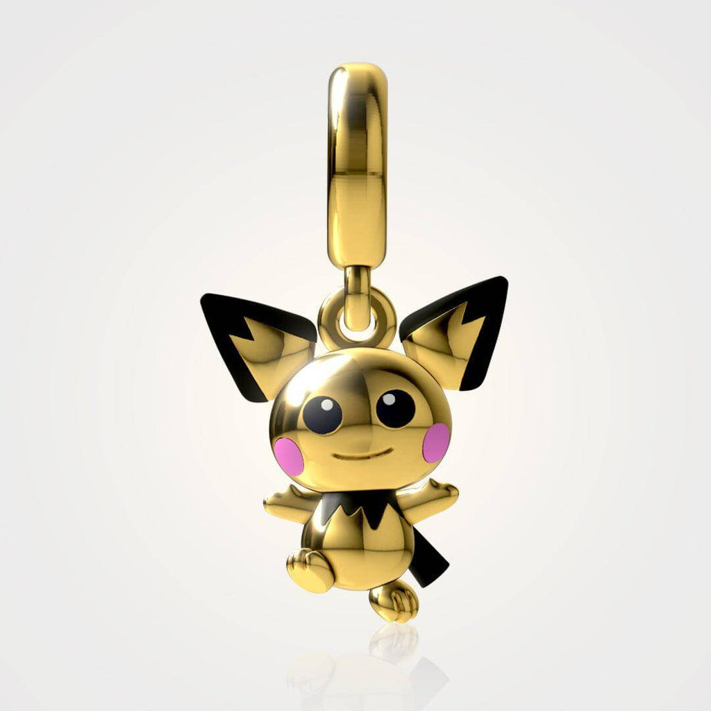 Pichu Pokemon Pandora Fit Charm Necklace, 925 Sterling Silver - Trendolla Jewelry