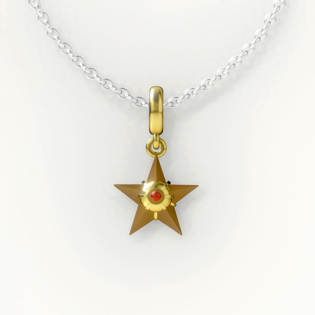 Staryu Pokemon Pandora Fit Charm Necklace, 925 Sterling Silver - Trendolla Jewelry