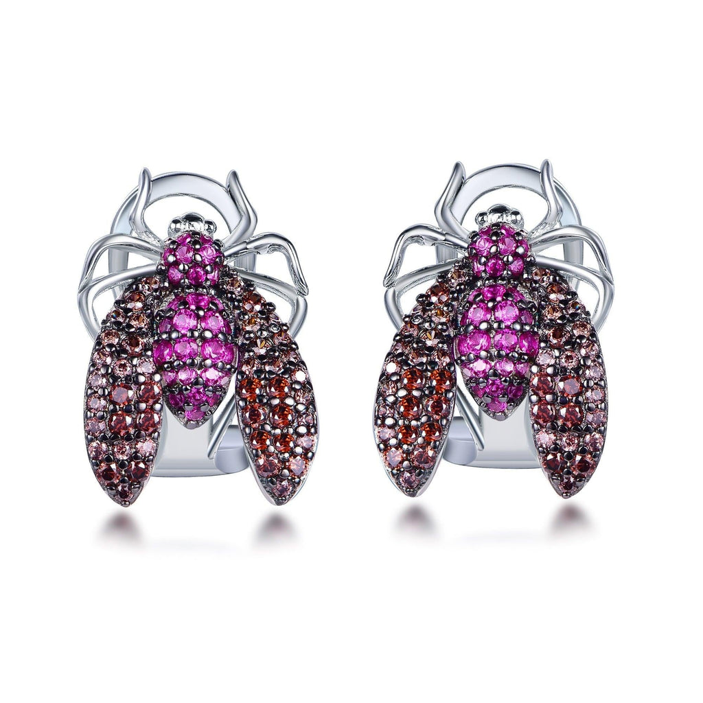 Trendolla Wasp Design Sterling Silver Earrings - Trendolla Jewelry